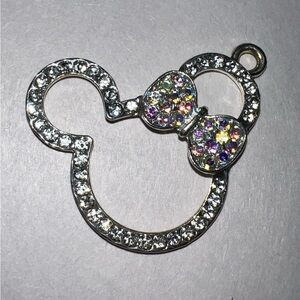 Crystal Minnie Mouse Pendant